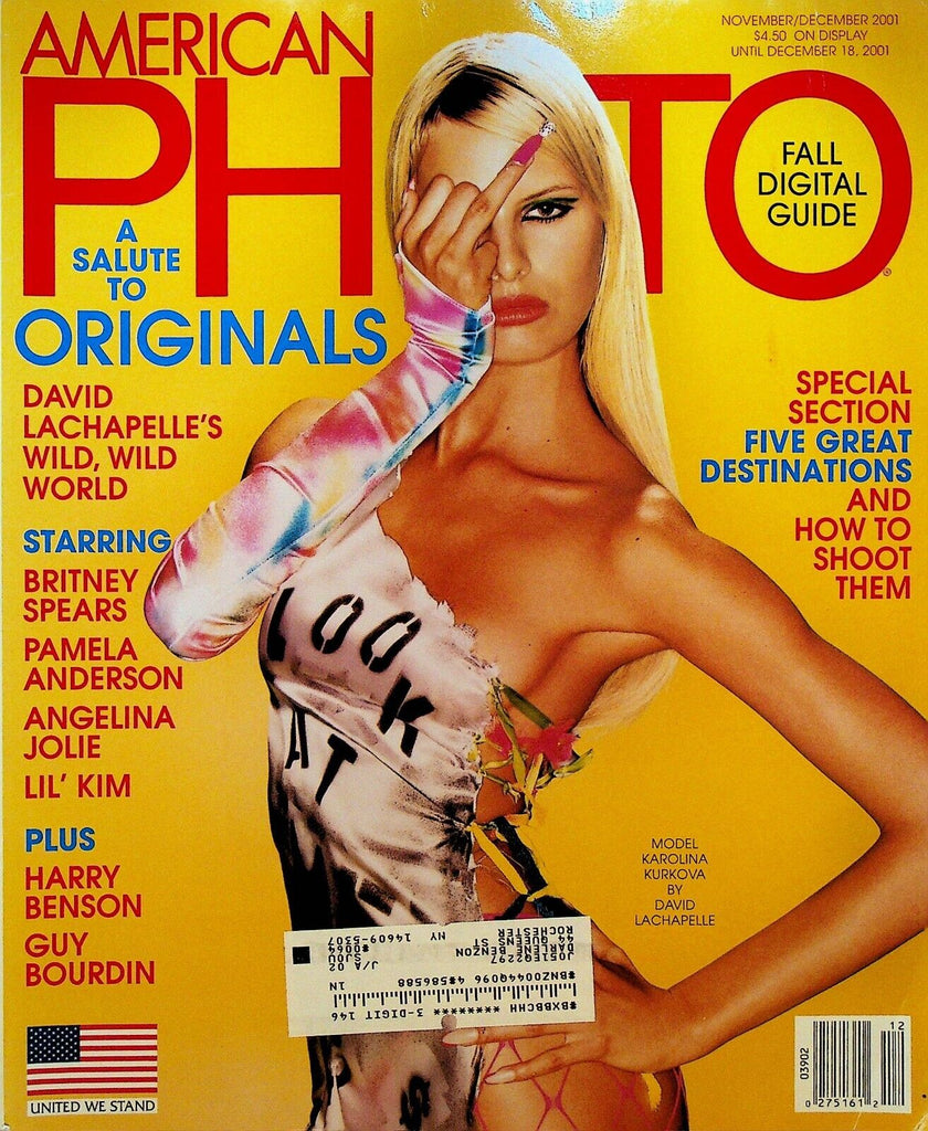 American Photo Magazine November 2001 Bruce Weber Britney Spears Pamela Anderson