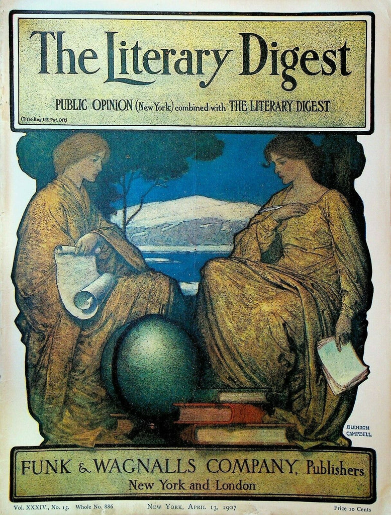 Literary Digest April 13 1907 Chicago San Francisco Teddy Roosevelt