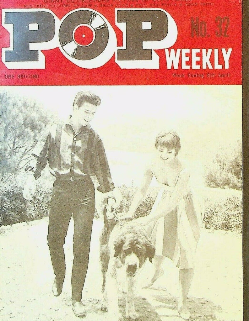 Pop Weekly #32 April 6 1963 Elvis Presley Sophia Loren Billie Davis Adam Faith
