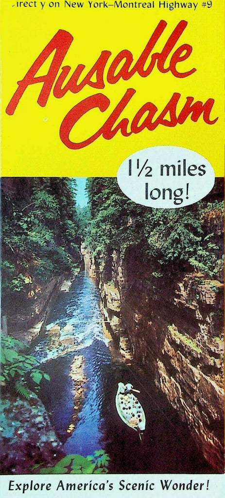 Ausable Chasm Brochure NY America's Scenic Wonder