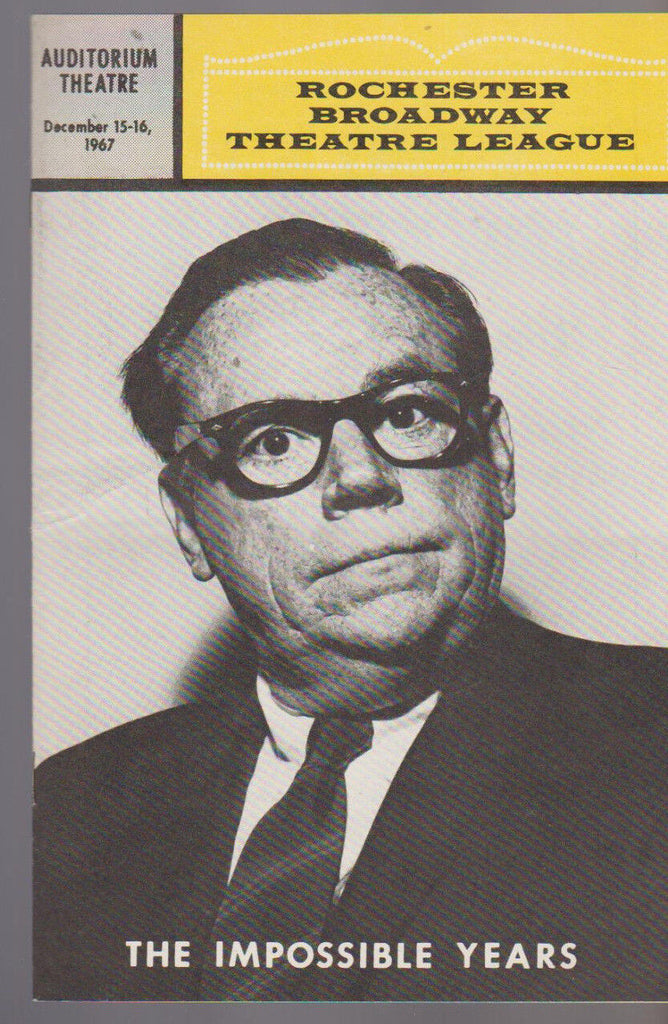The Impossible Years 1967 Program Tom Ewell Michaele Myers