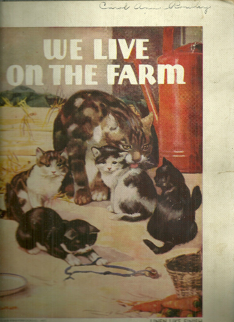We Live on the Farm (1936) Artists and Writers Guild linen Kids Book