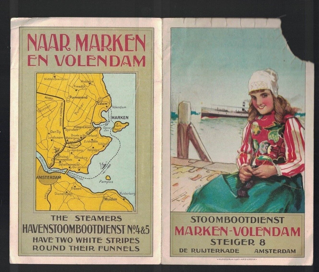 Steamers Havenstoombootdienst Marken Volendam Brochure