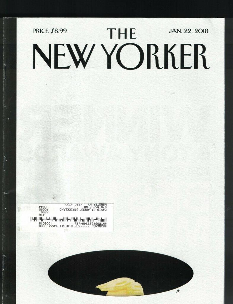 New Yorker Magazine January 22 2018 Alessandra |Cerreti Mafia Anthony Russo