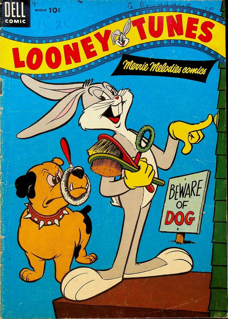 Looney Tunes 161 Dell Comics 1955 Bugs Bunny Brush Salesman Dog