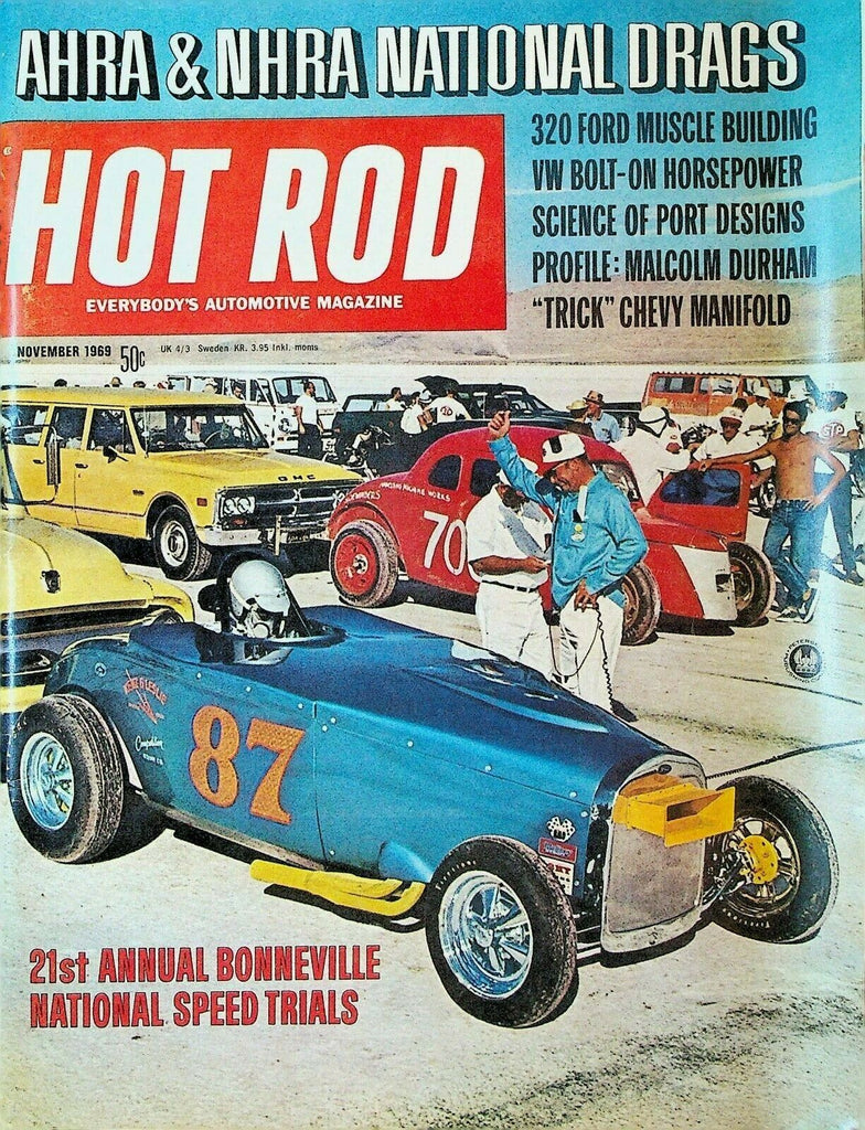 Hot Rod November 1969 John Lombardo Malcolm Durham Bill Wishnick