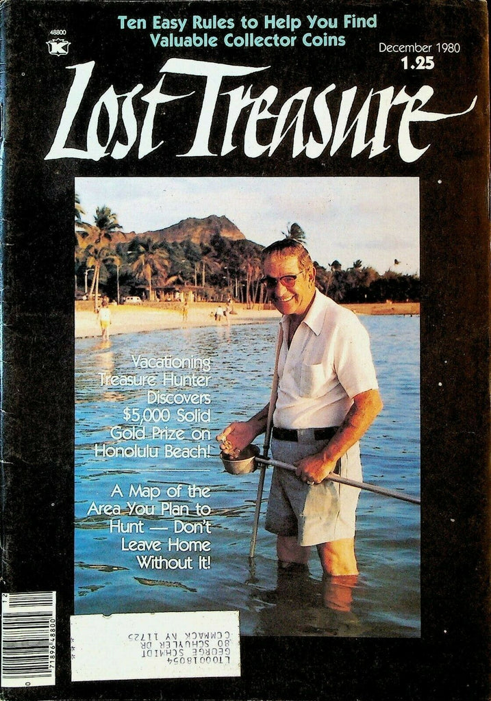 Lost Treasure Magazine December 1980 Map Dowsing Minnesota Gold Rush