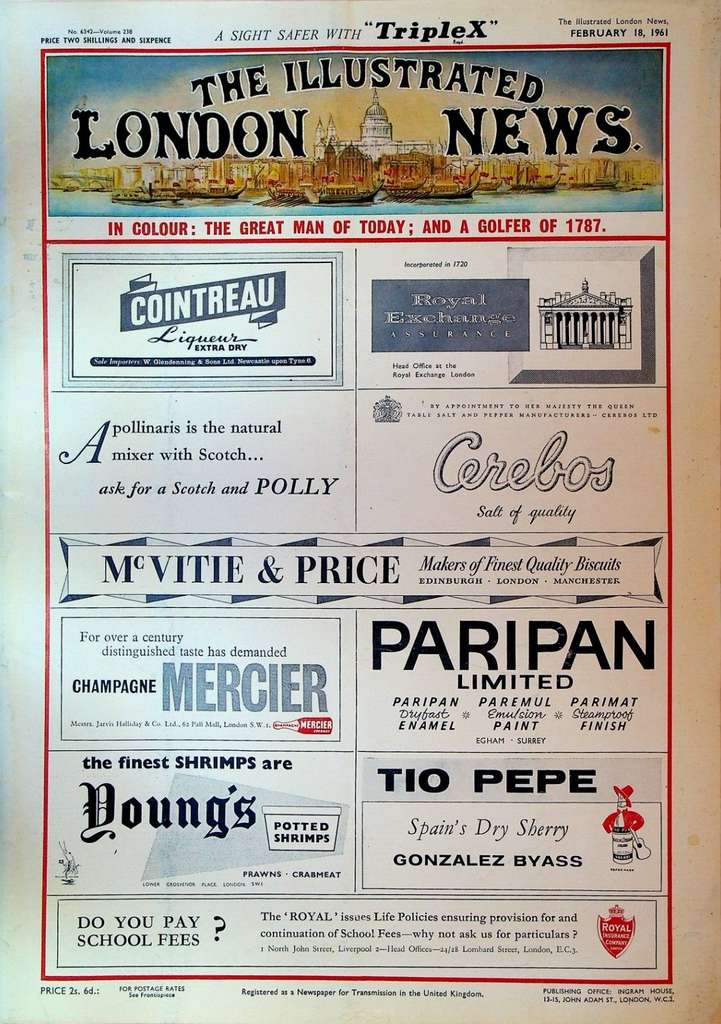Illustrated London News February 18 1961 Golf Pakistan New York City Blizzard