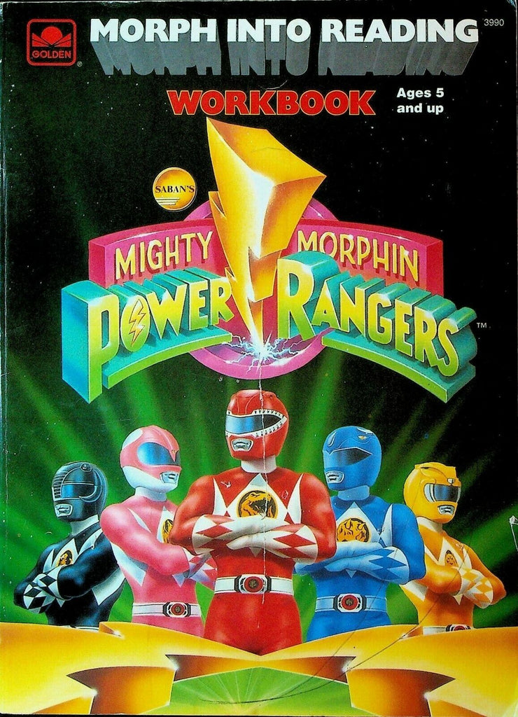 Morph Into Reading Workbook Mighty Morphin Power Rangers 1994