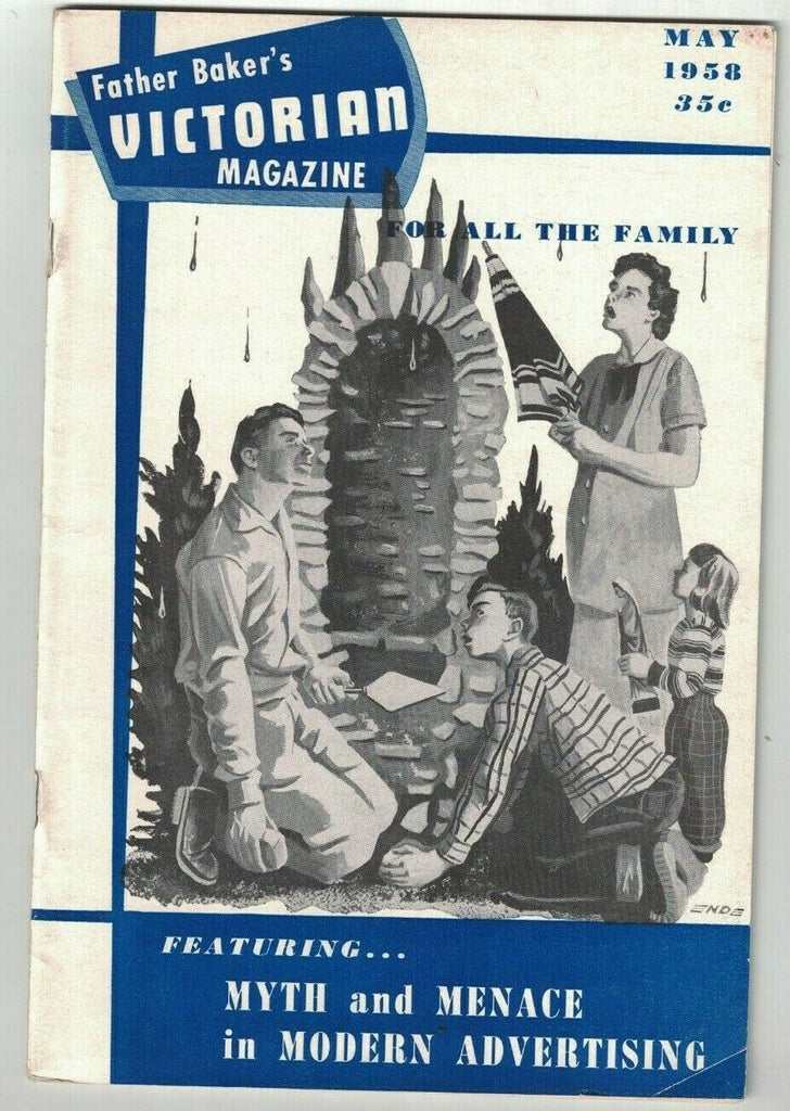 Father Baker's Victorian Magazine May 1958 Judge Michael Musmanno Modern Ads