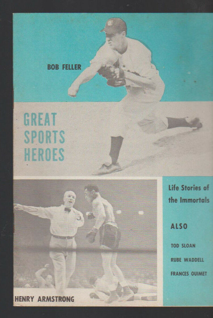 Great Sports Heroes Booklet 1950s Bob Feller Henry Armstrong Tod Sloan