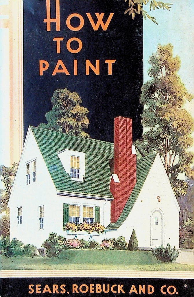 How to Paint Booklet Sears Roebuck & Co 1936