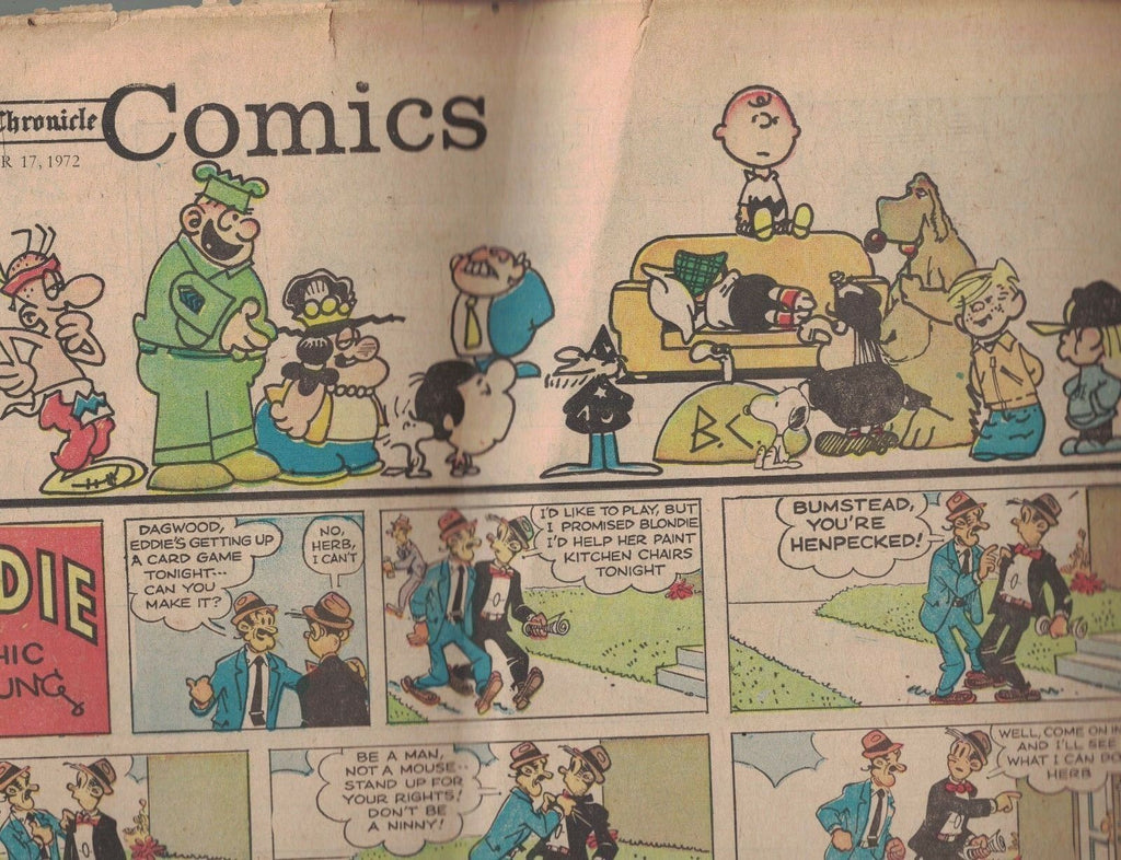 Rochester Democrat & Chronicle Sunday Comics Section December 17 1972