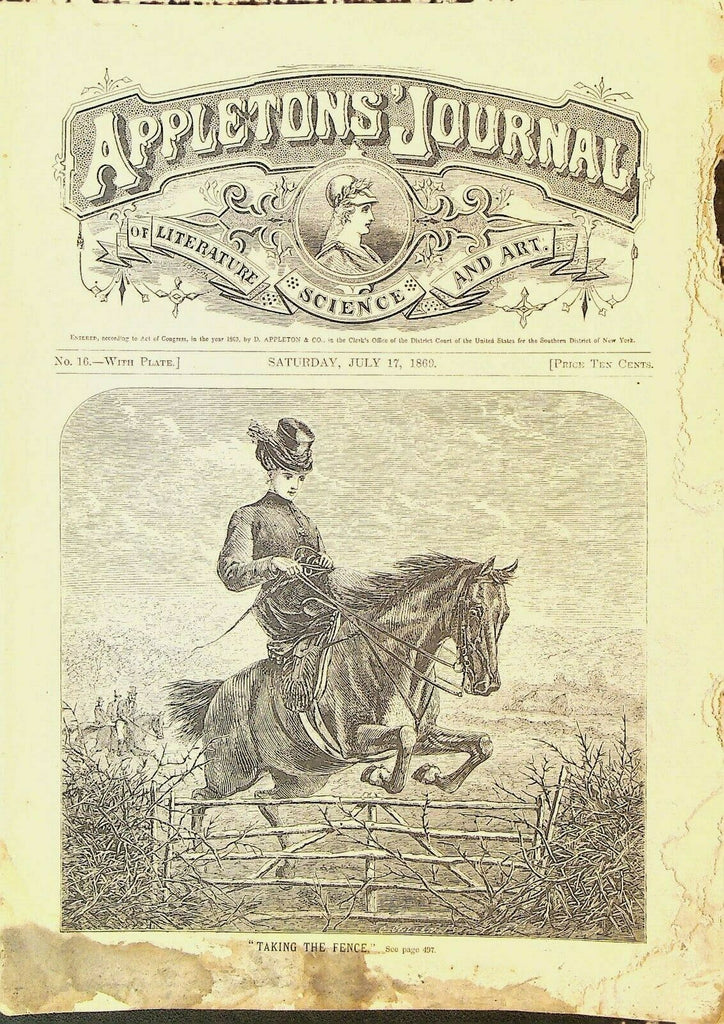 Appletons' Digest July 17 1869 Victor Hugo The Man Who Laughs Mrs Oliphant