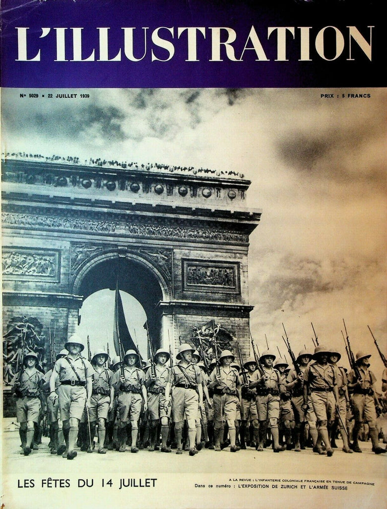 L'Illustration Magazine July 22 1939 Bastille Day Swiss National Exhibition