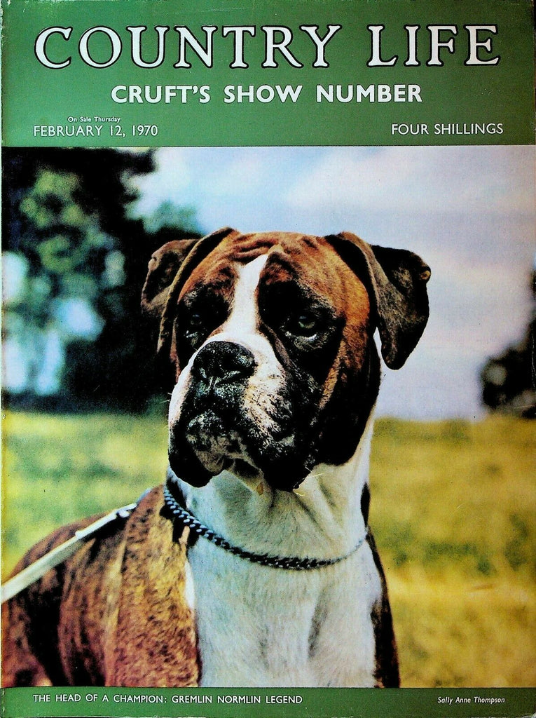 Country Life Magazine February 12 1970 Boxer Dog Cruft's Show