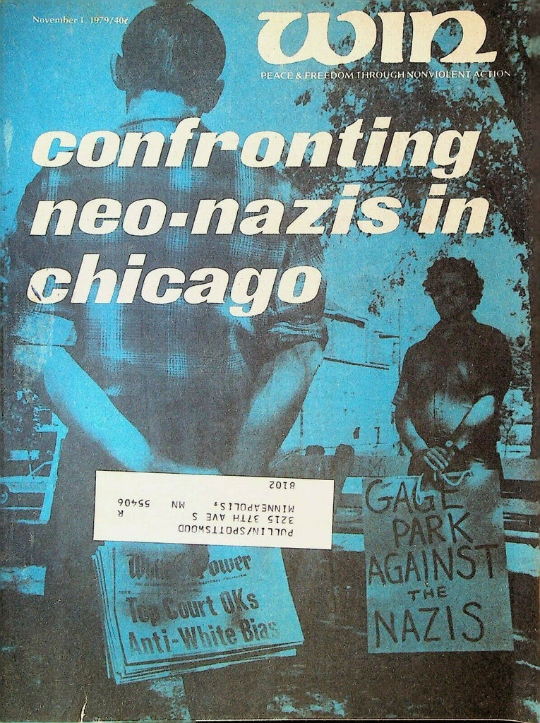 Win Magazine November 1 1979 JP Narayan Frank Collin Gage Park Chicago