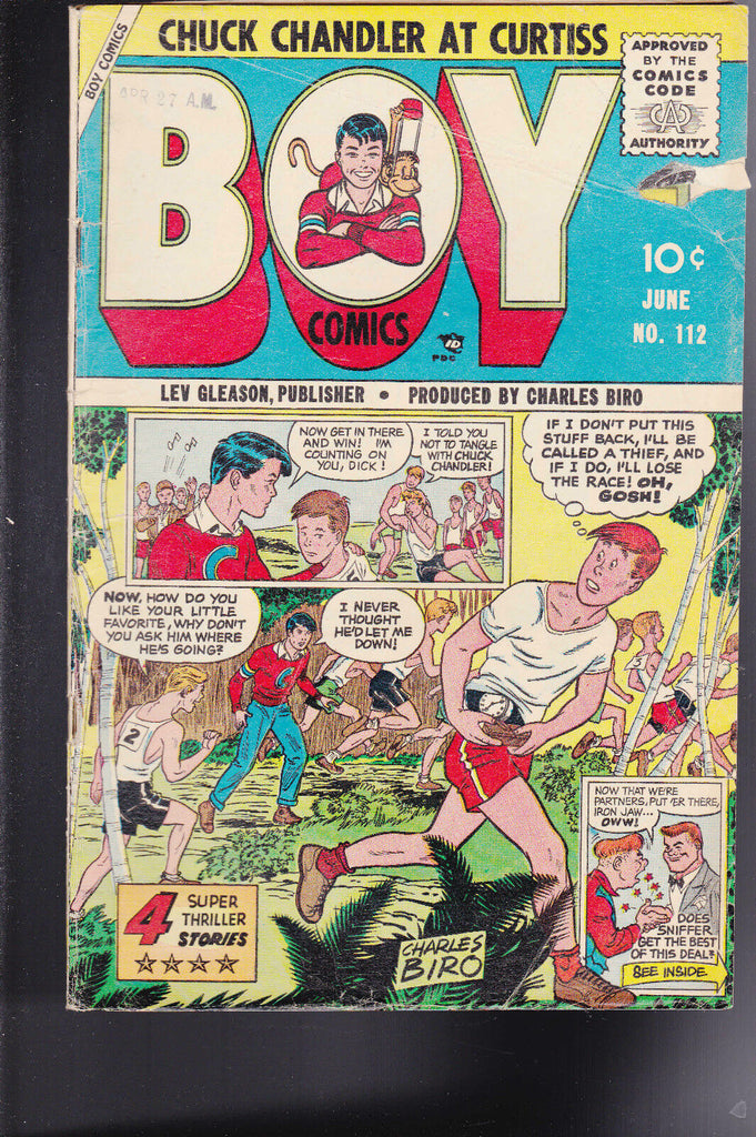 Boy Comics #112- Iron Jaw, Charles Biro, JOE KUBERT art