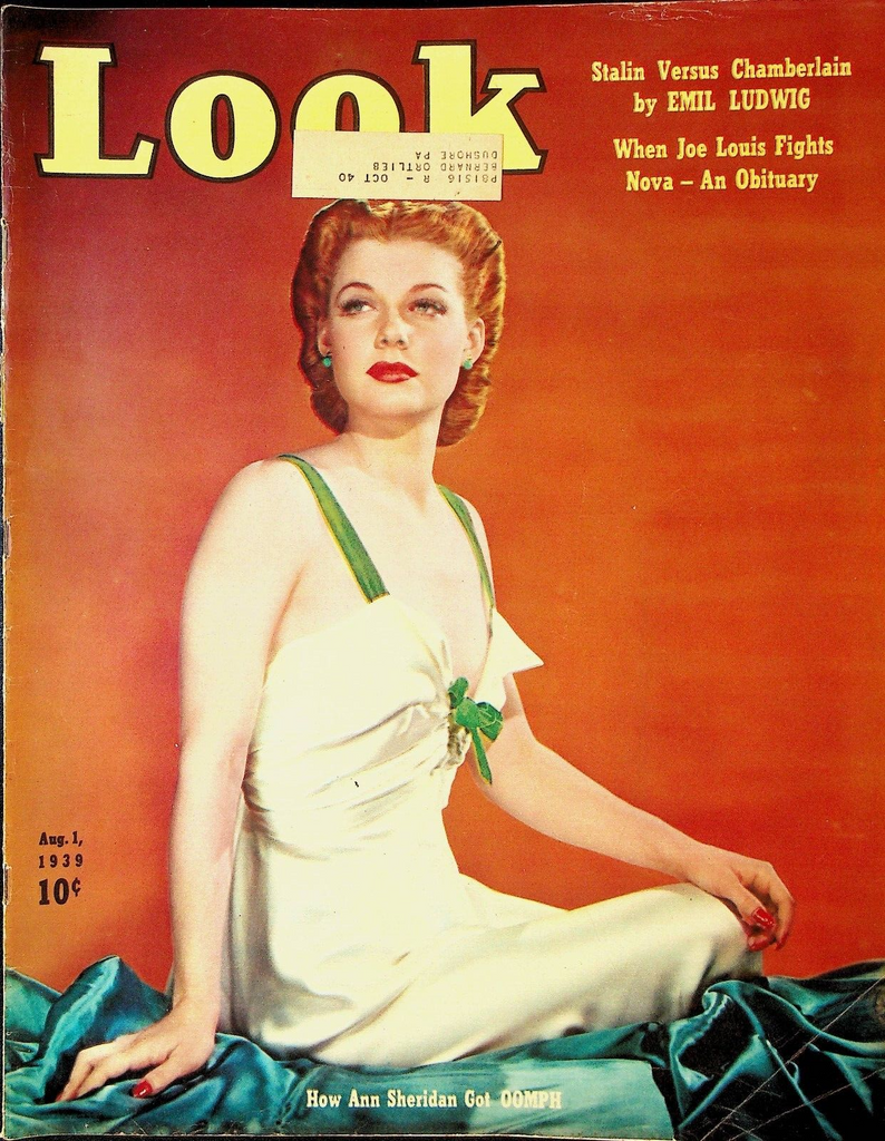 Look Magazine August 1 1939 Ann Sheridan Joe Louis Lou Nova Joseph Stalin