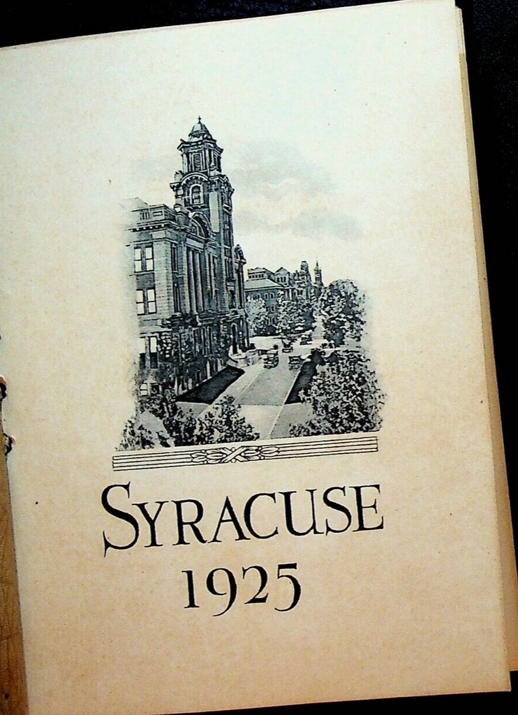 Syracuse University 1925 Commencement Program