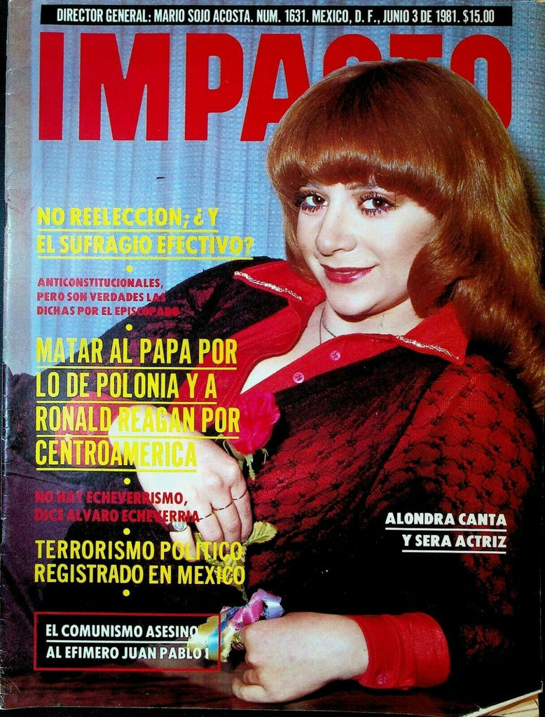 Impacto Magazine June 3 1981 Alondra Princess Diana Bobby Sands IRA
