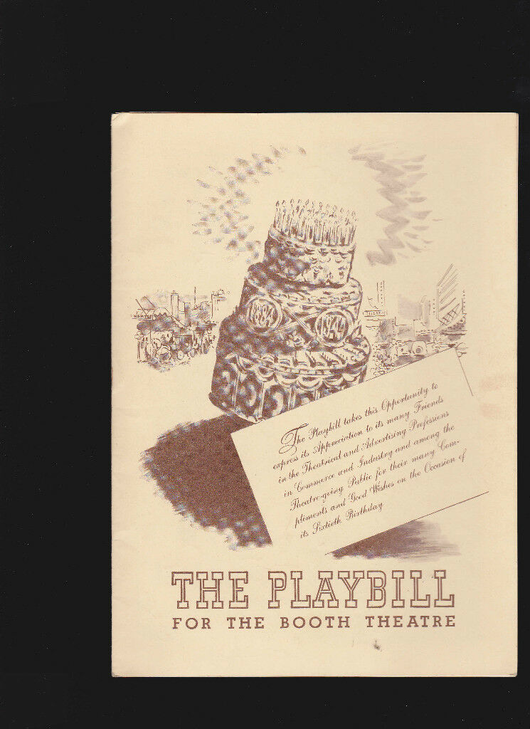The Two Mrs Carrolls Playbill April 30 1944 Elisabeth Bergner Victor Jory