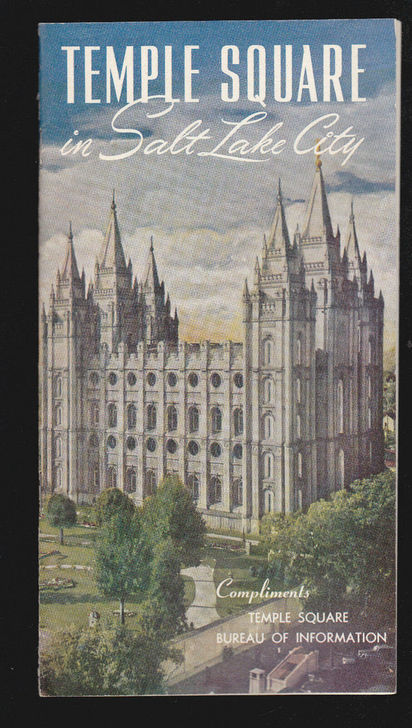 Temple Square in Salt Lake City (Utah) Mormons Vintage booklet-