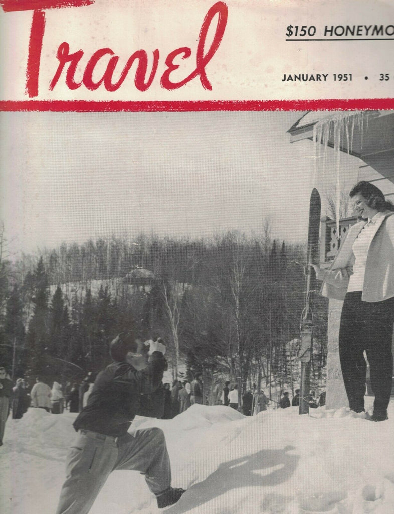 Travel Magazine January 1951 Canadian Ski Resorts India