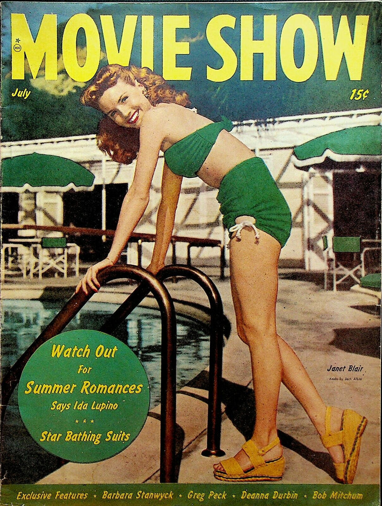 Movie Show Magazine July 1947 Barbara Stanwyck Janet Blair Gregory Peck