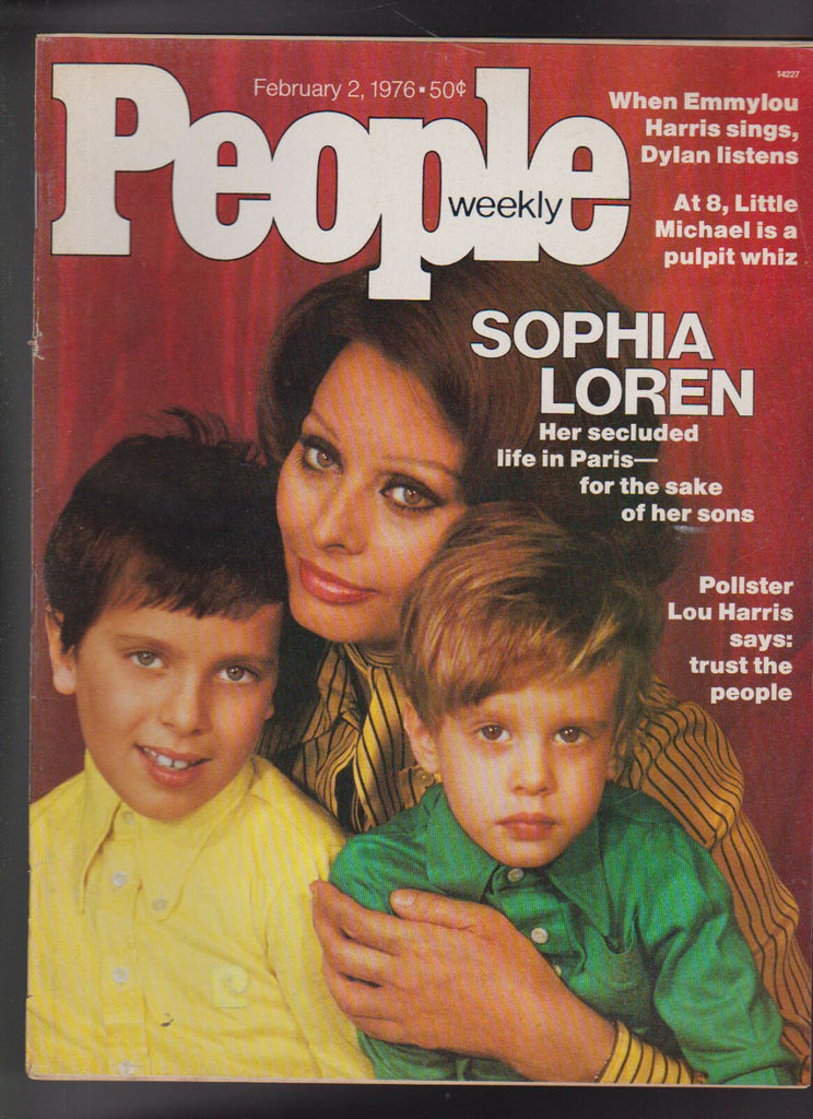 People Magazine Sophia Loren Emmylou Harris February 2 1976  Free S/H