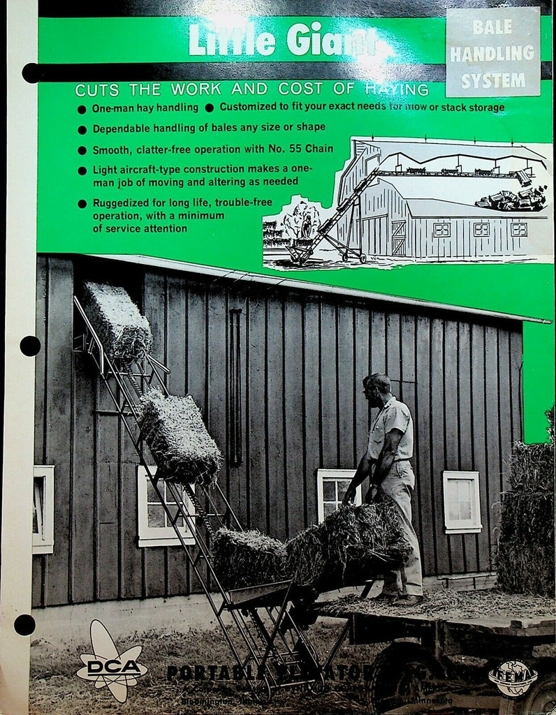 Little Giant Bale Handling System Brochure Portable Elevator Agriculture