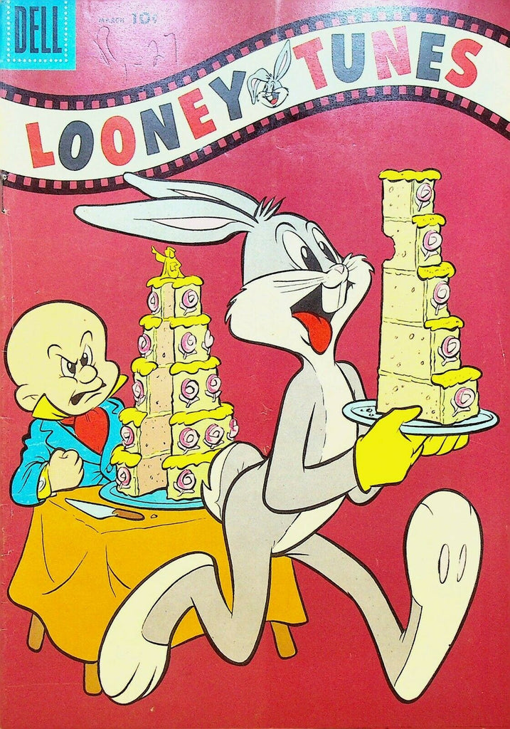 Looney Tunes 173 Dell Comics 1956 Bugs Bunny Elmer Fudd Cake