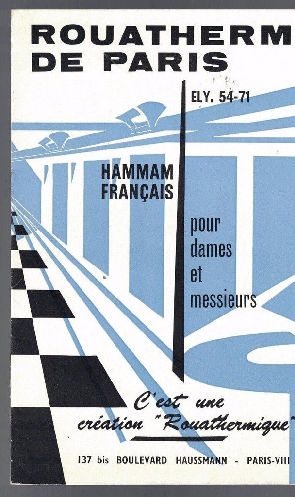 Rouatherm de Paris Hammam Francais booklet Yves Treguier Roger Rouat