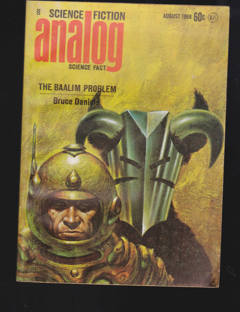 Analog Magazine August 1968 Bruce Daniels Joe Poyer Poul Anderson