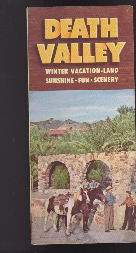 Death Valley 1951 Brochure Winter Vacationland Sunshine Fun Scenery