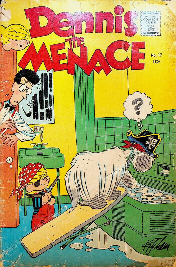 Dennis the Menace 17 Pines Comics 1956 Ruff Walk Plank Pirate Bathtub