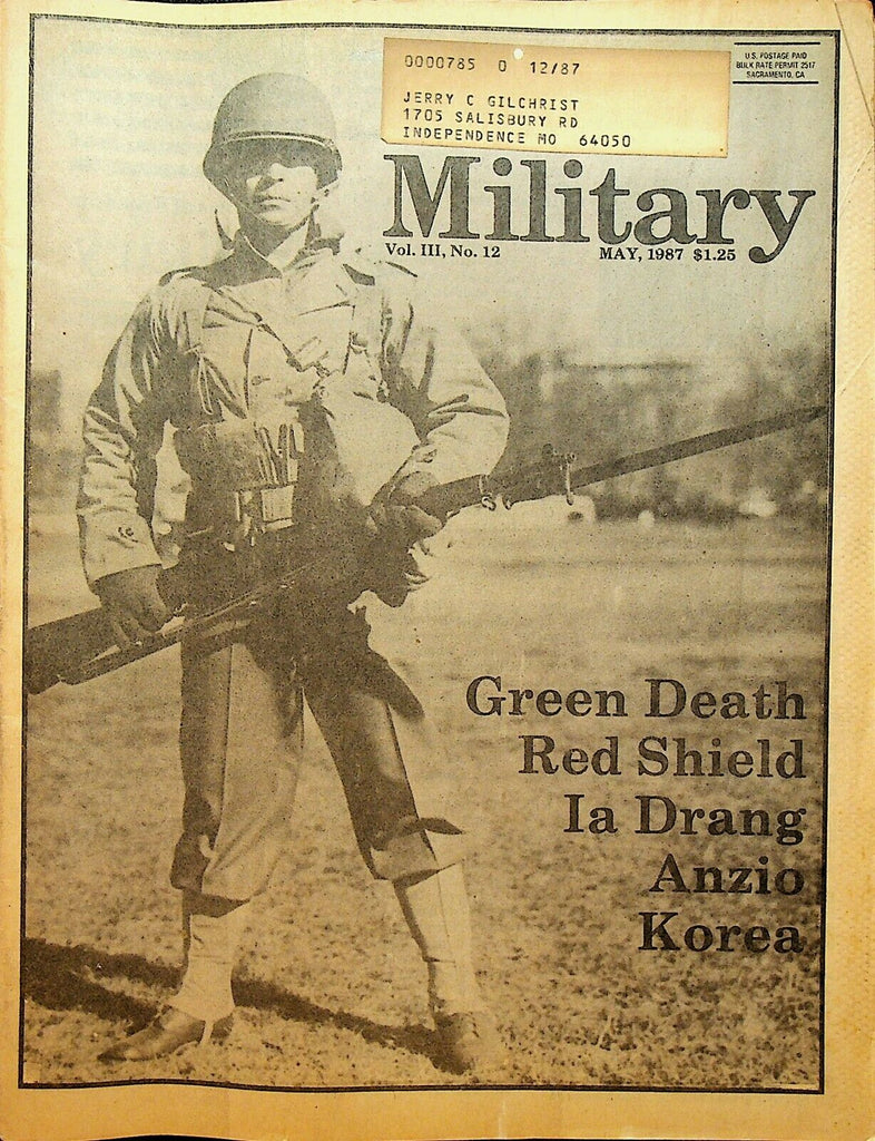 Military Magazine May 1987 Korea Anzio Ia Drang SS-20 Missile Launch