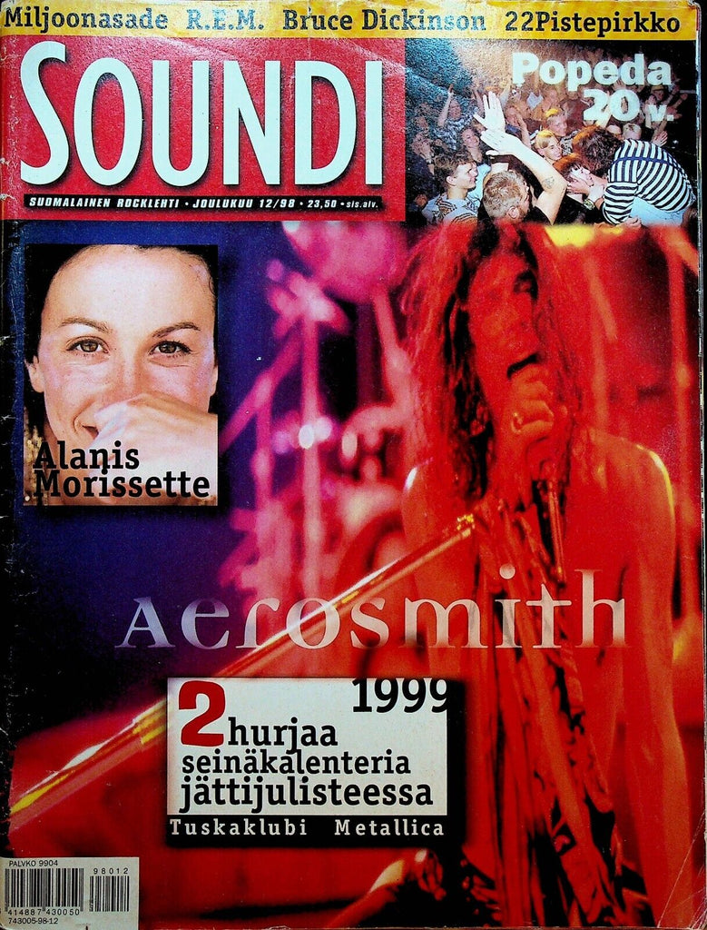 Soundi Magazine December 1998 Aerosmith Alanis Morissette REM Bruce Dickinson