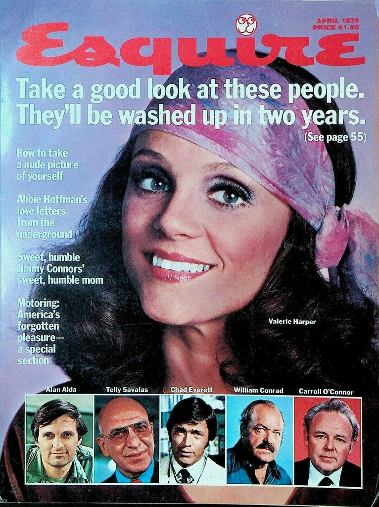 Esquire Magazine April 1976 Abbie Hoffman  Jimmy Connors Alan Alda
