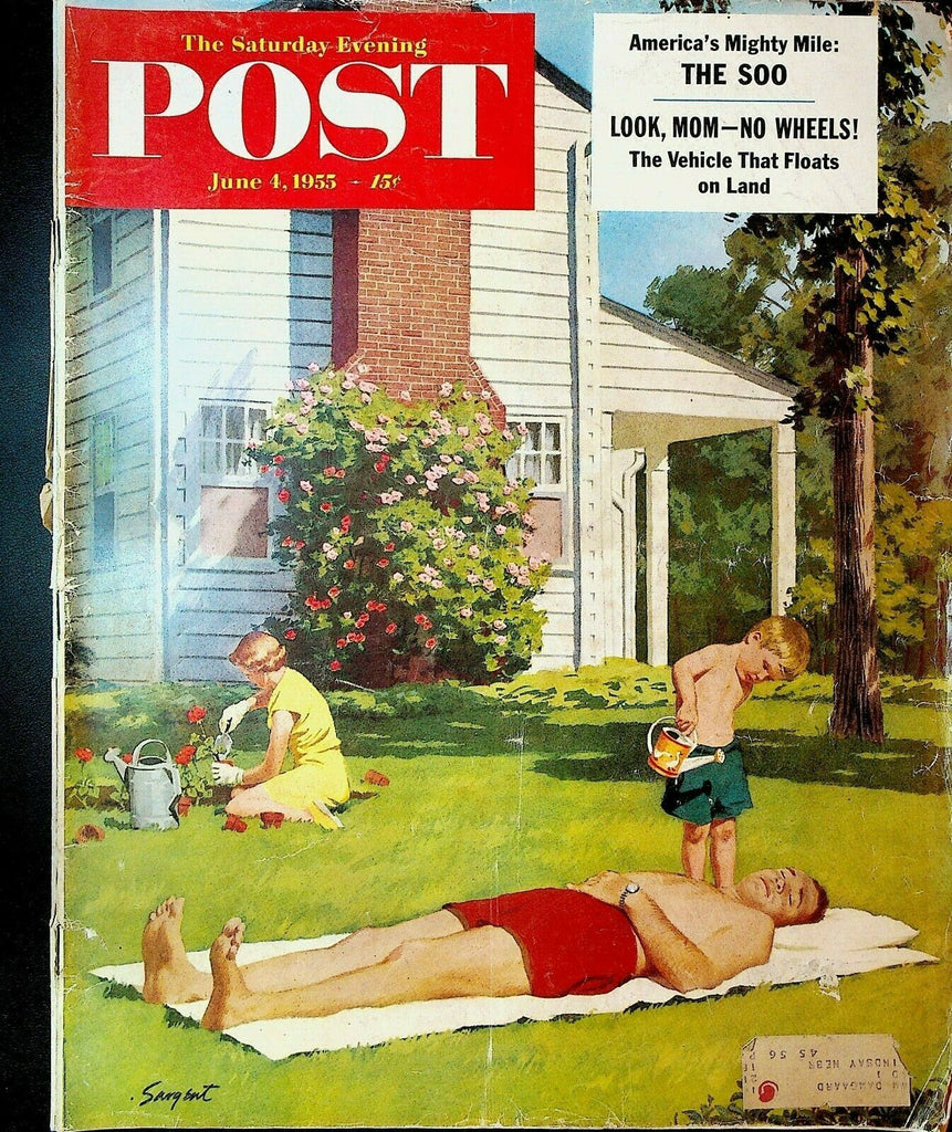 Saturday Evening Post June 4 1955 Bill Talbert Davis Cup Gaston Dominici