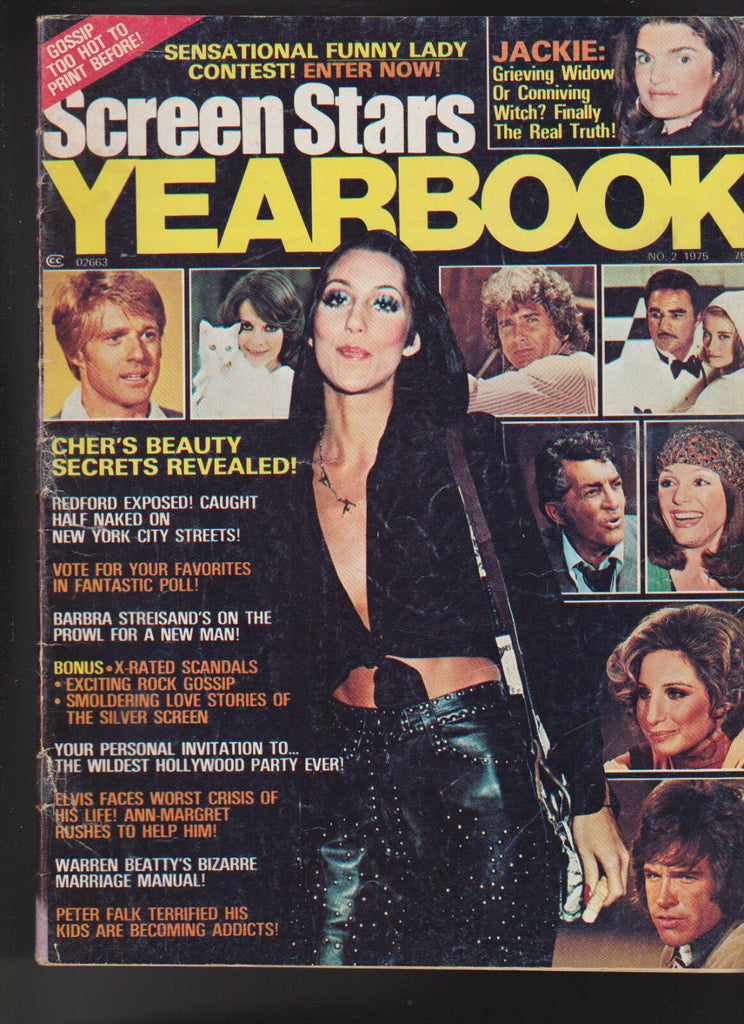 Screen Stars Yearbook #2 1975 Cher Robert Redford Barbra Streisand