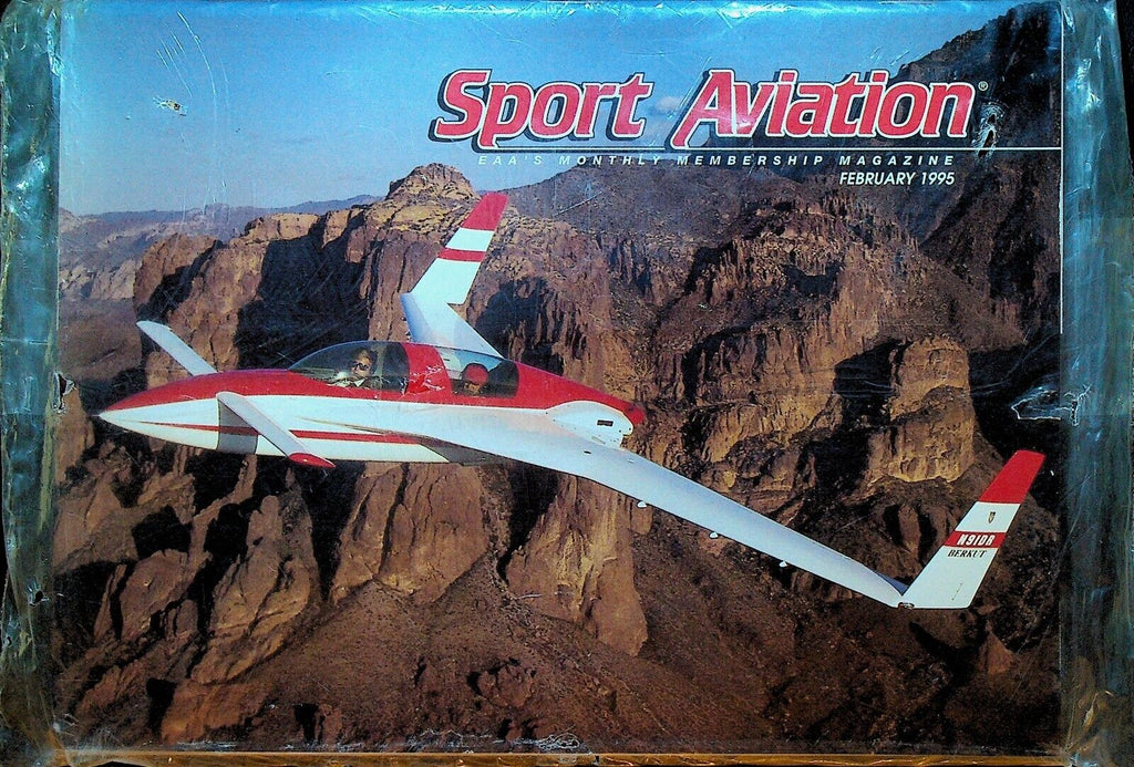 Sport Aviation Magazine February 1995 EAA Monthly Membership Planes Sealed