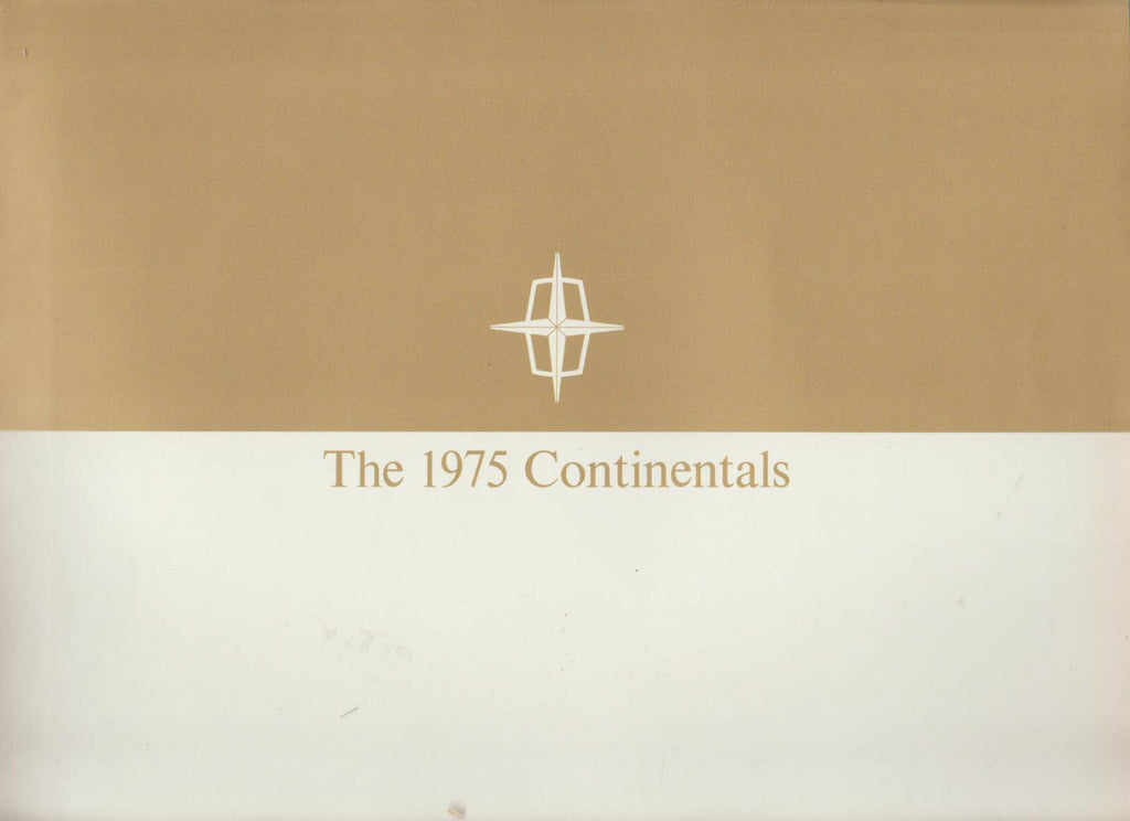 1975 Lincoln Continental Ford Car Brochure Great Automobile