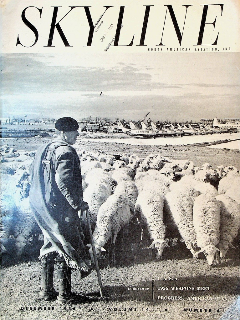 Skyline Magazine North American Aviation December 1956 Canoga Park