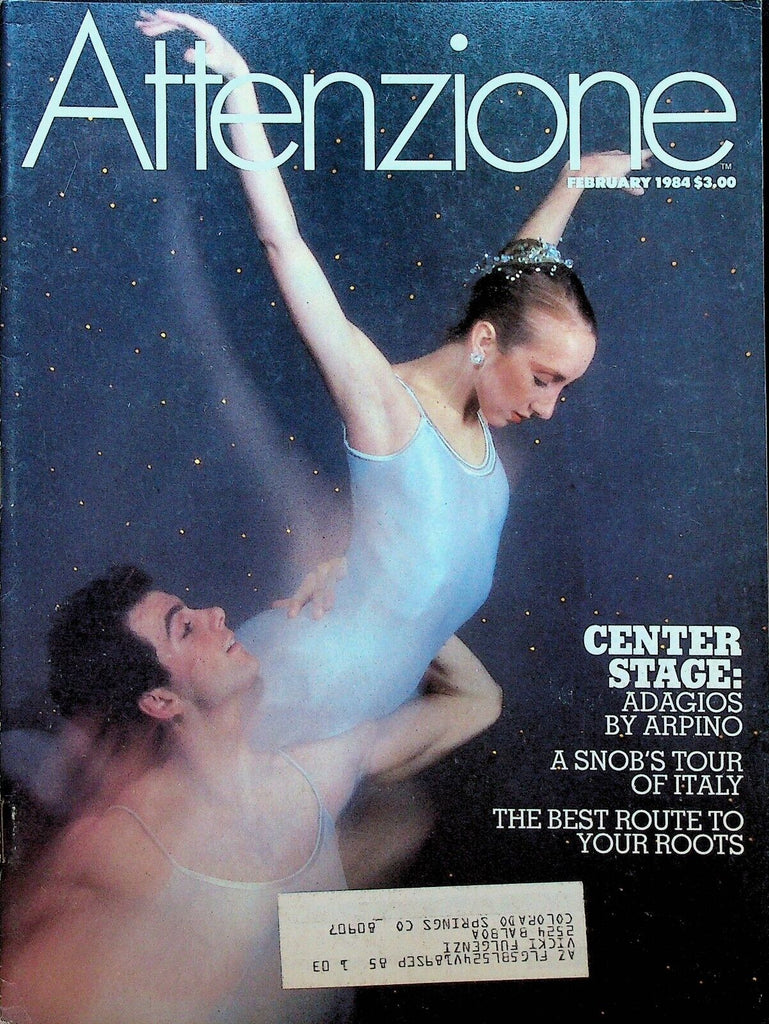 Attenzione Magazine February 1984 Rudolph Valentino Joe Piscopo