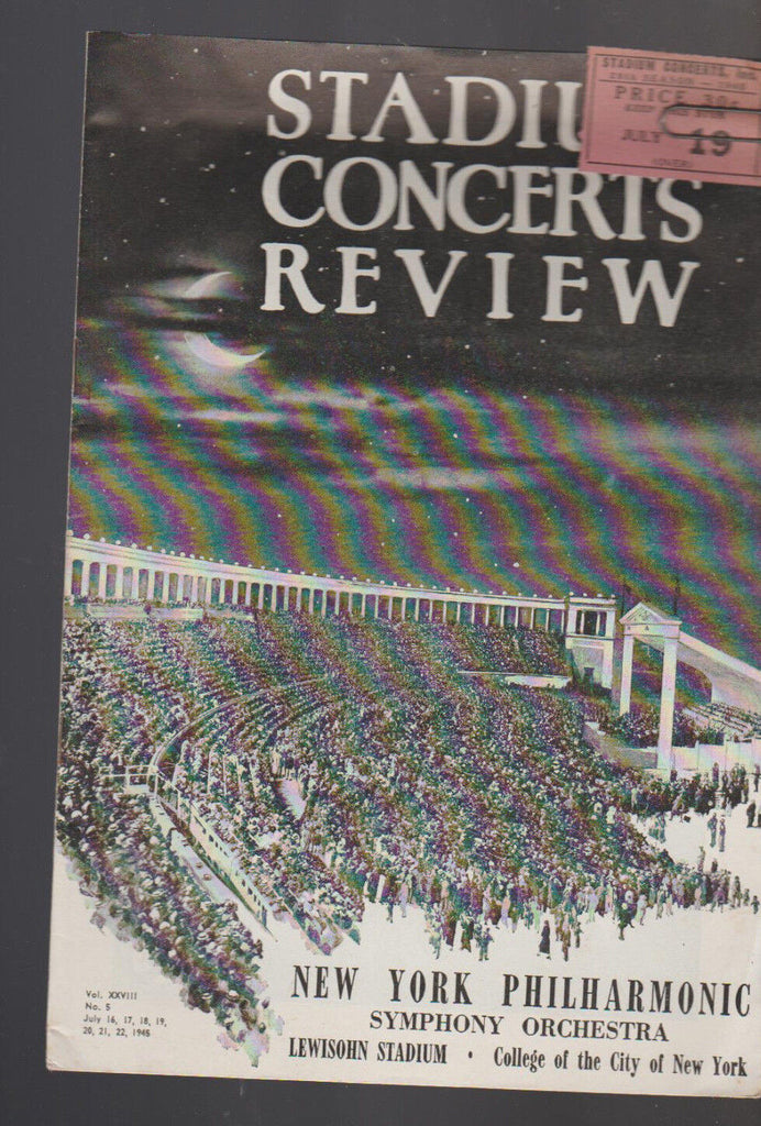 Stadium Concerts Review New York Philharmonic Symphony Orchestra July 1945