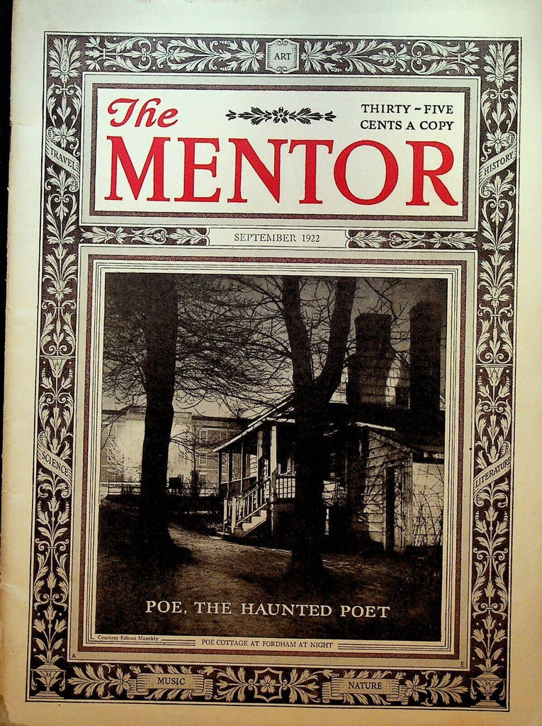 The Mentor Magazine September 1922 Edgar Allan Poe Cleopatra