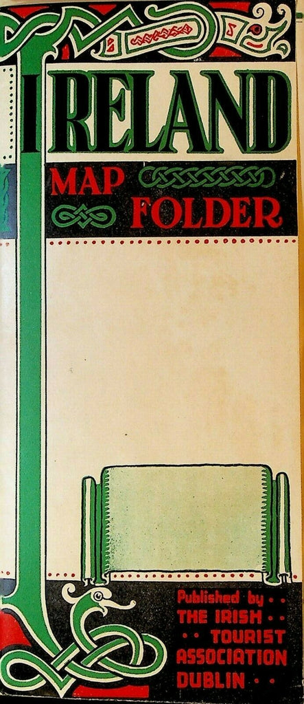 Ireland Map Folder 1935 Irish Tourist Association
