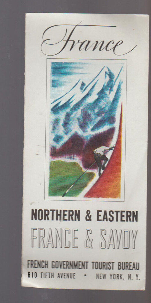 Northern & Eastern France & Savoy 1940s Brochure Government Tourist Bureau