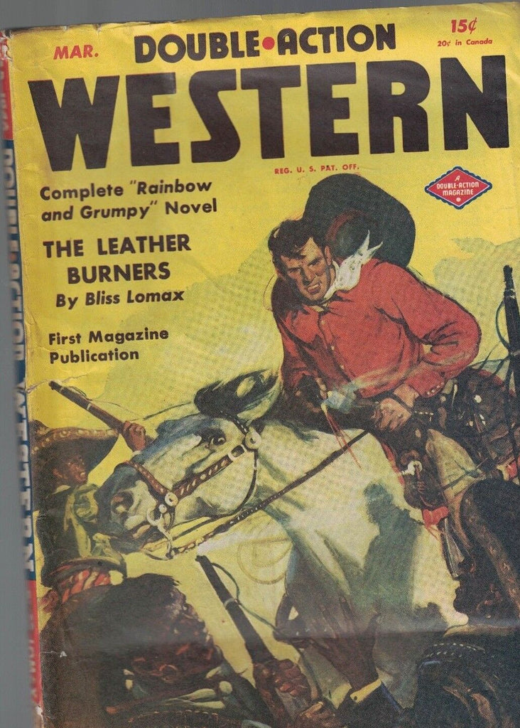 Double Action Western Pulp March 1946 Bliss Lomax Cliff Campbell